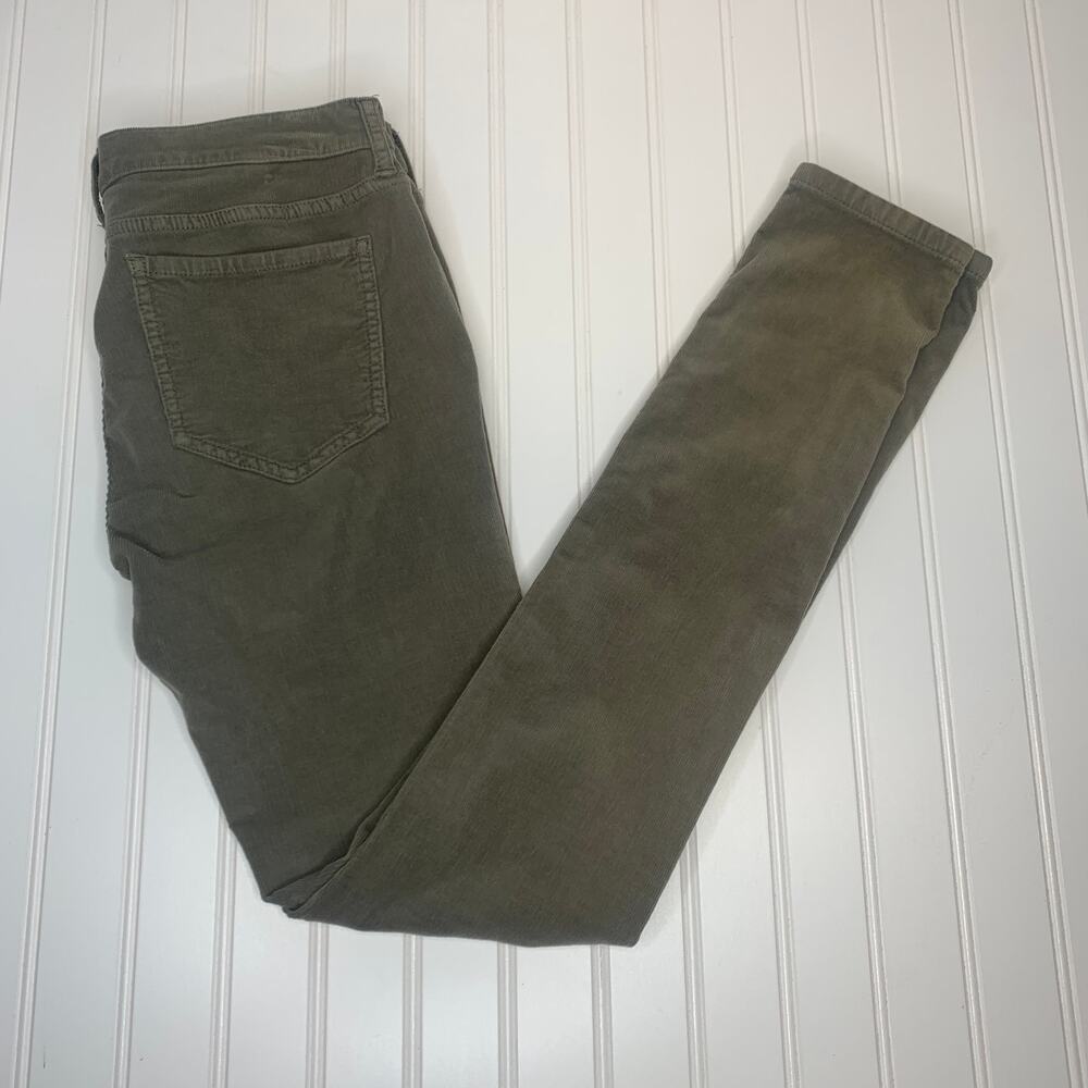 Juicy Couture Army Green Cords Narrow Wale Corduroy Jeans Sz Small